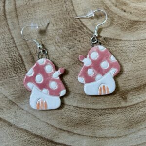 Gombavarázs fülbevaló